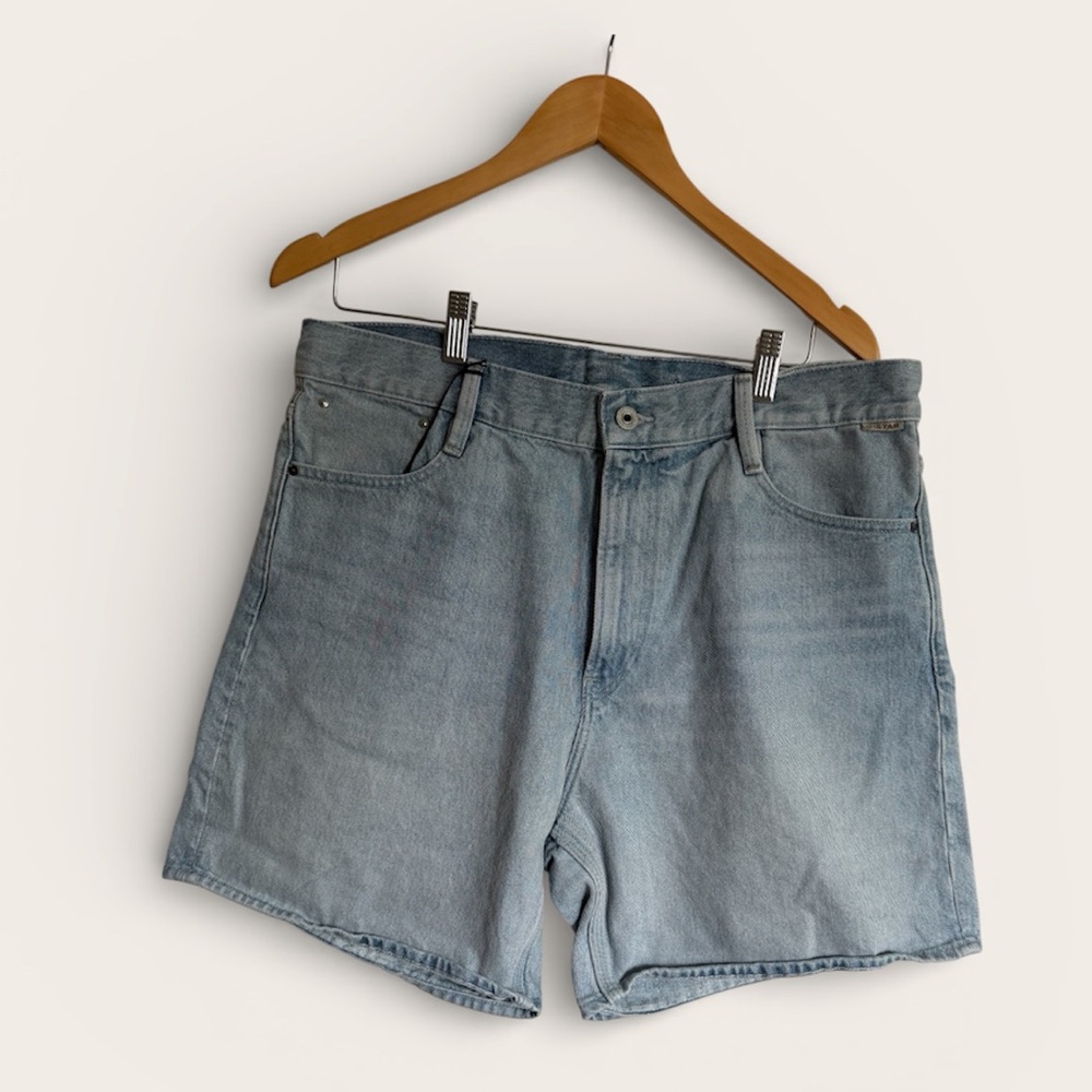 NWT— G-Star RAW Type 89 Women’s Denim Shorts Size 30 Vintage Electric Blue